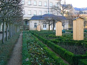 Rosengarten der Neuen Residenz in Bamberg