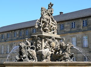 Bayreuth - Neues Schloss, Markgrafenbrunnen