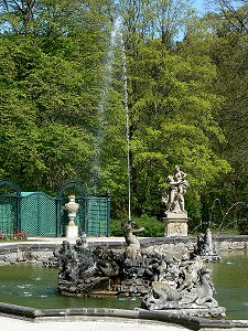 Bayreuth - Eremitage, Wasserspiele, Springbrunnen