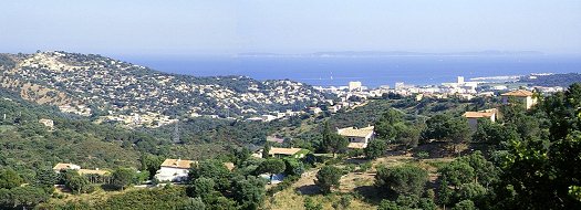 Le Lavandou von Bormes-les-Mimosas gesehen