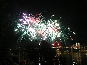 Heidelberg - Feuerwerk zur Schlossbeleuchtung