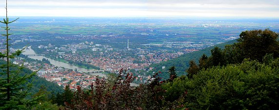 Heidelberg - Ausdehnung in die Rheinebene