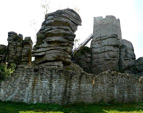 Burgruine Weißenstein im Steinwald (Nordbayern)