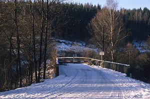 Tannenbachbrücke 1975 - Ehemaliger Grenzübergang Töpen - Juchhöh
