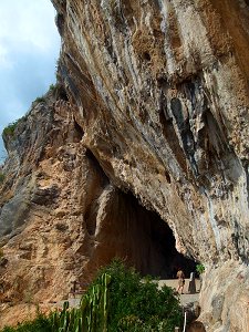 Höhlen von Balzi Rossi mit prähistorischen Felszeichnungen