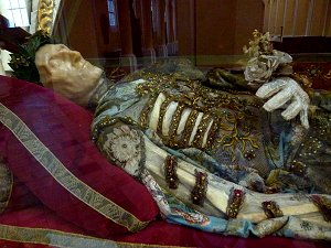 Skelett des Heiligen Felix in Sedlec (Sedletz)