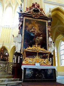 Skelett des Heiligen Vincent in Sedlec (Sedletz)