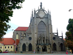 Die Klosterkirche in Sedlec (Sedletz)