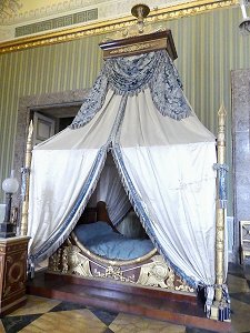 Das Bett von Joachim Murat und Caroline Bonaparte