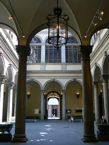 Palazzo Strozzi, Innenhof