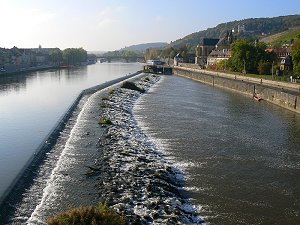 Der Main in Würzburg - Ludwigsbrücke